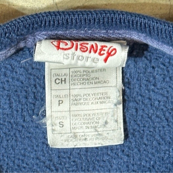 Disney Eeyore Fleece Crewneck Sweater Sweatshirt Size Small - Picture 4 of 7